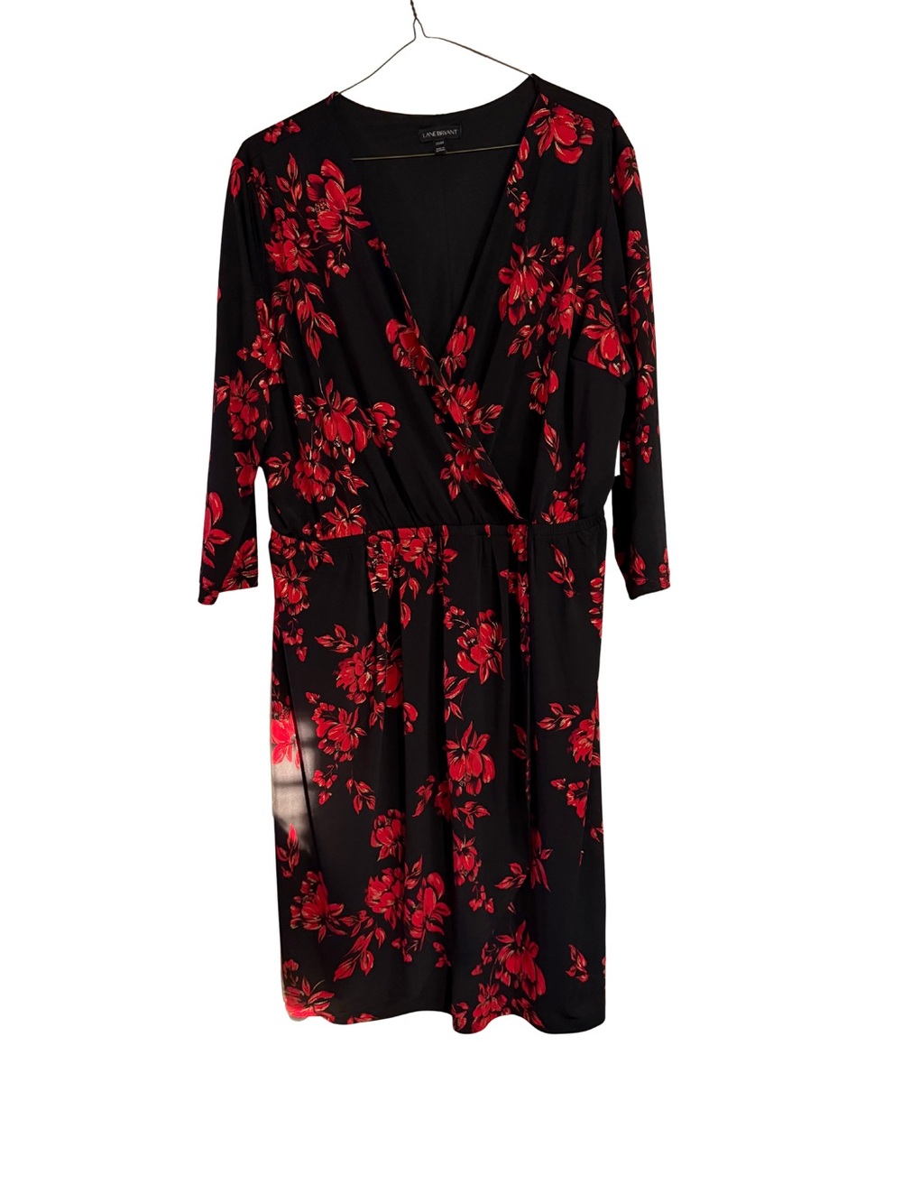 Lane Bryant Faux Black Wrap Dress